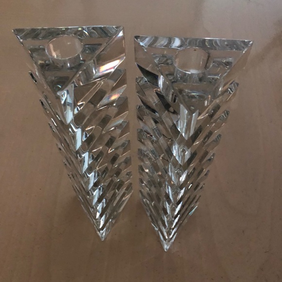 Crystal Ridel candlesticks - Picture 1 of 6